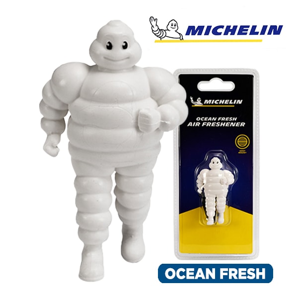 【MICHELIN 正規品】芳香剤 エアフレッシュナー フレグランス オーシャンフレッシュ 取り付け簡単 カー用品 ミシュランマン ビバンダム マスコット ミシュラン 汎用