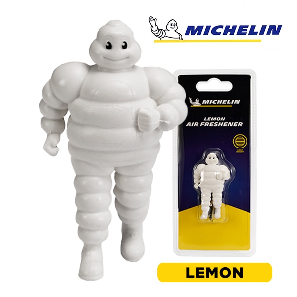 【MICHELIN 正規品】芳香剤 エアフレッシュナー フレグランス レモン 取り付け簡単 カー用品 ミシュランマン ビバンダム マスコット ミシュラン 汎用