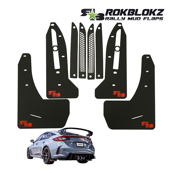 ROKBLOKZ 正規品】マッドフラップ 泥除け マッドガード ブラック C124