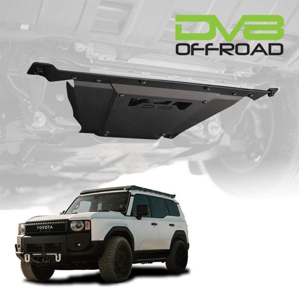 【DV8 OFFROAD 正規品】スキッドプレート アンダーカバー DV8ロゴ入 パウダーコート仕上げ 3.5mm厚 スチール製 トヨタ ランドクルーザー 250 ランクル 250系