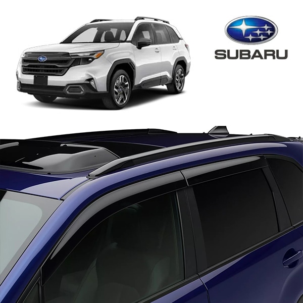 USスバル純正 スモークドアバイザー サイドバイザー ウインドウバイザー フロント リア 前後 左右分 4枚セット スモーク 両面テープ SUBARU フォレスター SL系