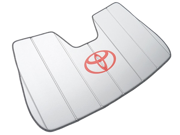 USトヨタ純正 専用設計 TOYOTAロゴ入 サンシェード 吸盤不要 折りたたみ式 ケース付 TOYOTA カローラクロス 10系 CoverCraft カバークラフト