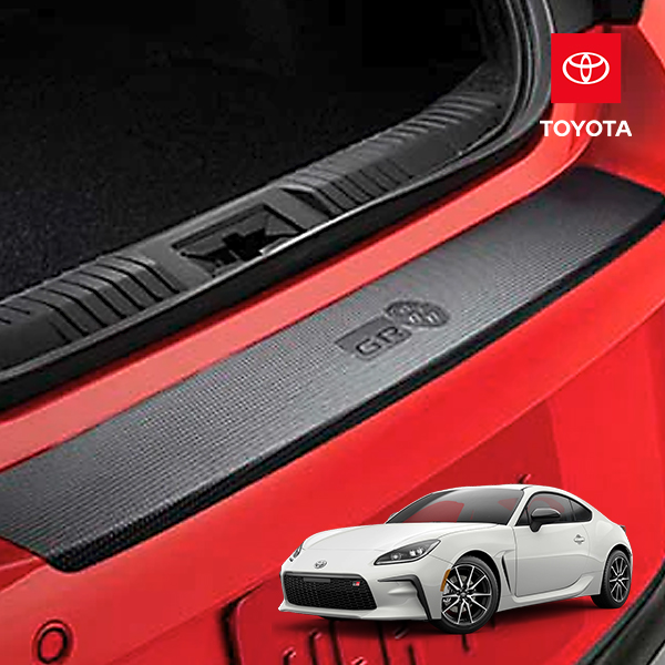 USトヨタ純正 TOYOTA GR86 ZN8 リアバンパープロテクター バンパーガード ステップガード ガーニッシュ GR86ロゴ入 樹脂 両面テープ 傷防止 保護