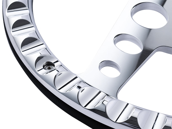 ビレットスペシャリティーズ　ハーフラップ　ビレットステアリング Amazon | Billet Specialties ハンドル ハーフラップ 15.5インチ
