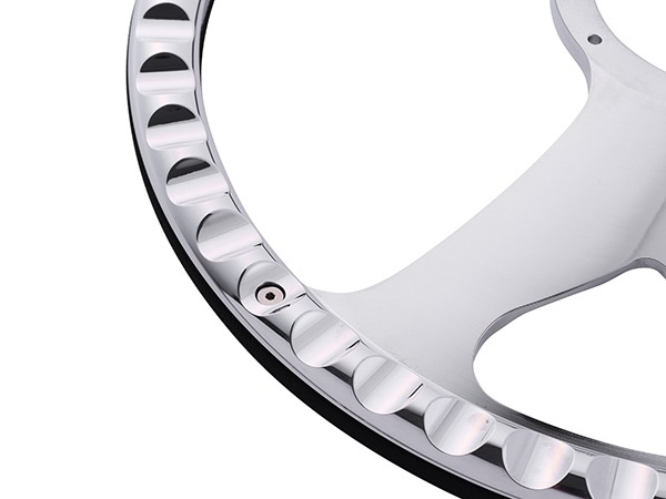 【Billet Specialties 正規品】15.5インチステアリングホイール 3D ステアリング ハーフラップ セット バールウッド調グリップ ビレットアルミニウム製 汎用 9穴ステアリングホイール装着可能車用 ビレットスペシャリティーズ