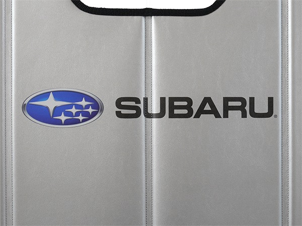 USスバル純正 フォレスター SL系 専用設計 SUBARUロゴ入 サンシェード シルバー 吸盤不要 折りたたみ式 ケース付