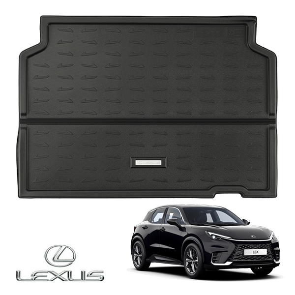 UKレクサス純正 LEXUS LBX 10系 15系 2WD車用 令和5年11月-現行 オールウェザー リア カーゴプロテクター カーゴマット ラゲッジマット カーゴライナー トランクマット LEXUSロゴプレート付