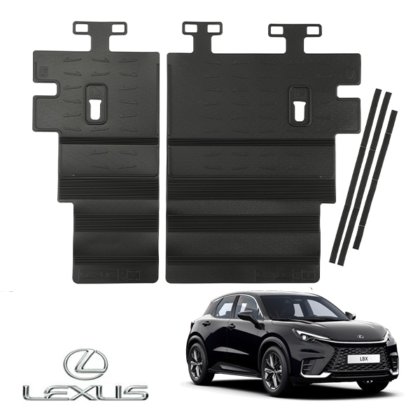 UKレクサス純正 LEXUS LBX 10系 15系 令和5年11月-現行 リアシートバックプロテクター 後部座席背面カバー リアカーゴプロテクター カーゴライナー カーゴマット ラバーガード 傷防止 保護