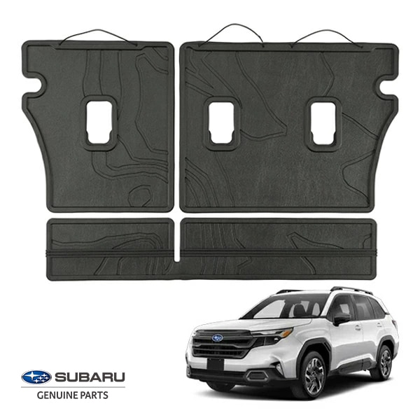 USスバル純正 SUBARU フォレスター SL系 リアシートバックプロテクター 後部座席背面カバー リアカーゴプロテクター カーゴライナー カーゴマット ラバーガード 傷防止 保護