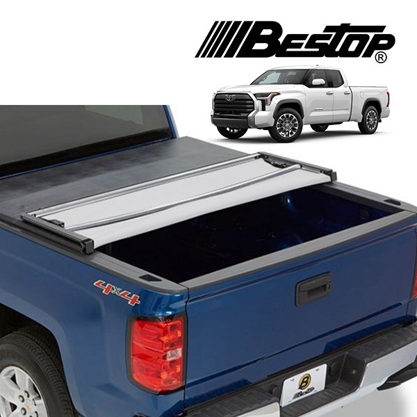 【BESTOP 正規品】07-25y トヨタ タンドラ クルーマックス EZ-Fold ソフトトノカバー ブラックダイアモンド 16182-01 三つ折りタイプ アルミ ベッドライナー ベッド 荷台