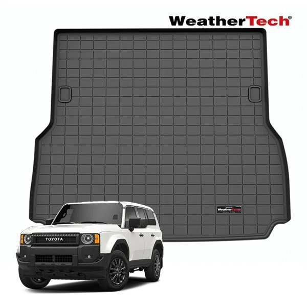 【WeatherTech 正規品】トヨタ TOYOTA ランドクルーザー 250 ランクル 250系 GX 5人乗車用 専用設計 オールウェザー リア カーゴプロテクター カーゴマット ラゲッジマット カーゴライナー トランクマット ブラック 401773 ウェザーテック