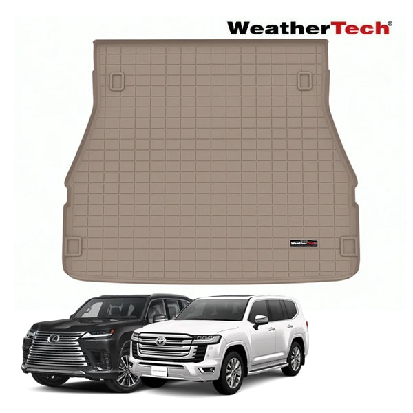 【WeatherTech 正規品】トヨタ ランドクルーザー 300系 ランクル 300 | レクサス LX600 300系 オールウェザー リアカーゴプロテクター カーゴマット ラゲッジマット カーゴライナー トランクマット タン 411521 ウェザーテック
