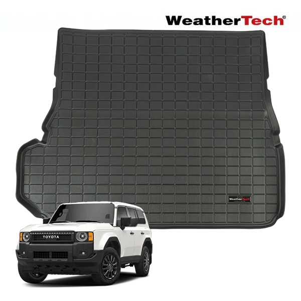 【WeatherTech 正規品】トヨタ ランドクルーザー 250 ランクル 250系 VX ZX 7人乗り車用 オールウェザー リアカーゴプロテクター カーゴマット ラゲッジマット カーゴライナー トランクマット ブラック 401775 リア 2列目以降 後部座席 ウェザーテック