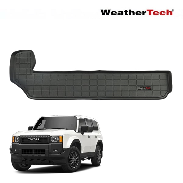 【WeatherTech 正規品】トヨタ TOYOTA ランドクルーザー 250 ランクル 250系 VX ZX 7人乗車用 専用設計 オールウェザー リア カーゴプロテクター カーゴマット ラゲッジマット カーゴライナー トランクマット ブラック 401776 ウェザーテック