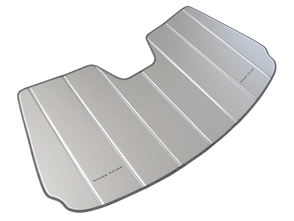 USランドローバー純正 レンジローバー L405 専用設計 RANGE ROVERロゴ入 サンシェード シルバー 吸盤不要 折りたたみ式 ケース付 CoverCraft カバークラフト