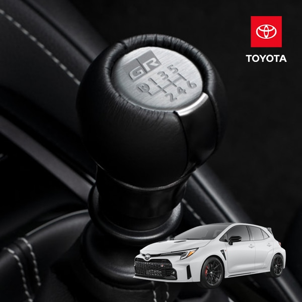 USトヨタ純正 TOYOTA GRカローラ GZEA14H 令和4年12月-現行 MT車用 シフトノブ シフトレバー MT ミッション GRロゴ 合皮