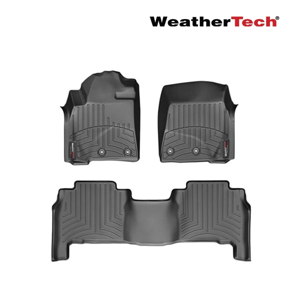 【WeatherTech 正規品】フロアライナー フロアマット ラバーマット ブラック 444231-441572 フロント & リア セット レクサス LEXUS 12-15y LX ツイストスタイル ウェザーテック