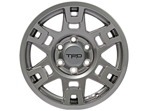 USトヨタ純正 TRD 17インチホイール グロスガンメタル PTR20-35110-G4 5本セット TRDロゴ入 JWL刻印あり TOYOTA FJクルーザー GSJ150W | ランドクルーザー ランクル プラド 150系 | ハイラックスサーフ 215系 他