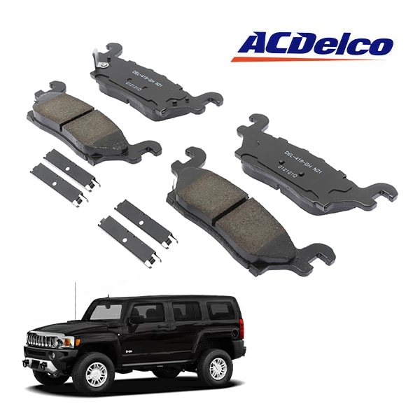 【ACDELCO 正規品】06-10y ハマー H3 | 09-10y ハマー H3T リアブレーキパッド プロフェッショナル Gold セラミック 17D1120CHF1 1台分 左右セット