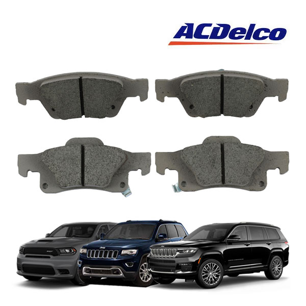 【ACDELCO 正規品】11-23y ダッジ デュランゴ | ジープ 11-21y グランドチェロキー WK 22y- グランドチェロキーL WL リアブレーキパッド アドバンテージ Silver セラミック 14D1498CH 1台分 左右セット