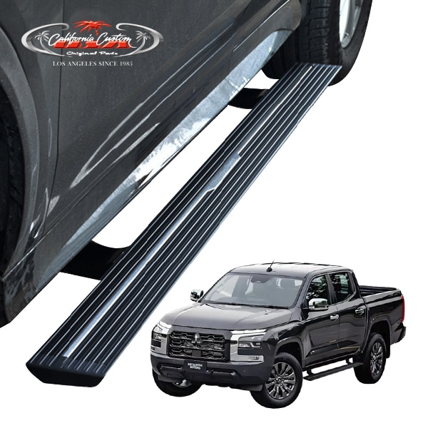 カリフォルニアカスタム 三菱 トライトン LC系 令和6年2月-現行 電動 サイドステップ パワーステップ 電動格納 パワーランニングボード