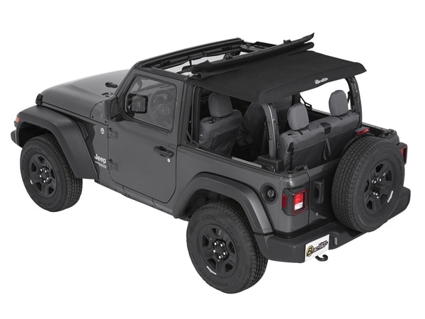 【BESTOP 正規品】ジープ JL ラングラー 2ドア TREKTOP スラントバック ソフトトップ ブラックツイル 56862-17 サンライダー オープン 幌 ホロ