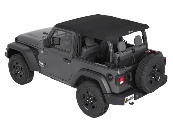 【BESTOP 正規品】ジープ JL ラングラー 2ドア TREKTOP スラントバック ソフトトップ ブラックツイル 56862-17 サンライダー オープン 幌 ホロ