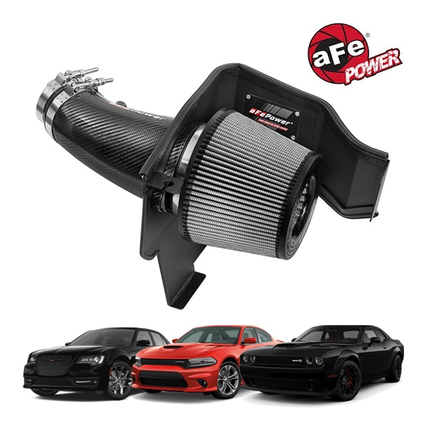 【aFe Power 正規品】ダッジ 11-23y チャレンジャー 12-23y チャージャー | クライスラー 12-14y 300 23y- 300 Track Series カーボンファイバー コールドエアインテーク エアフィルター Pro DRY S 乾式 51-12172-C エアーフィルター エアクリーナー エーフパワー