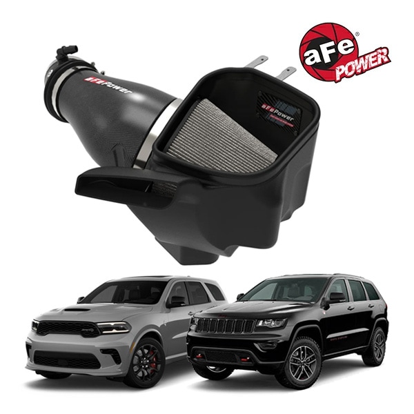 【aFe Power 正規品】19-21y ジープ グランドチェロキー WK | 21y- ダッジ デュランゴ Track Series カーボンファイバー コールドエアインテーク エアフィルター Pro DRY S 乾式 57-10009D エアーフィルター エアクリーナー エーフパワー
