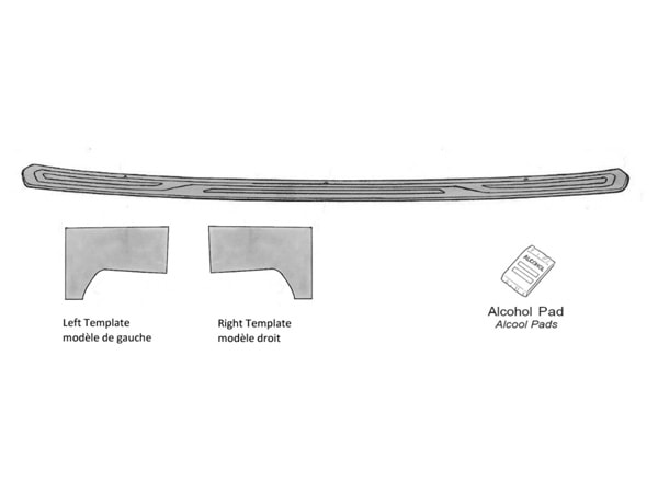 USスバル純正 SUBARU フォレスター SL系 令和7年4月-現行 リアバンパープロテクター ブラック バンパーガード ステップガード ガーニッシュ 両面テープ 傷防止 保護