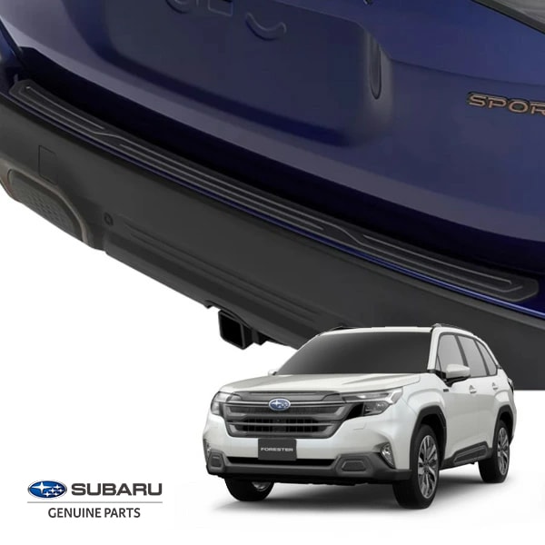 USスバル純正 SUBARU フォレスター SL系 令和7年4月-現行 リアバンパープロテクター ブラック バンパーガード ステップガード ガーニッシュ 両面テープ 傷防止 保護