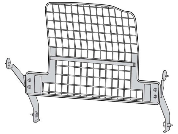 USスバル純正 SUBARU フォレスター SL系 令和7年4月-現行 カーゴセパレーター カーゴスペース セカンドシート 仕切り セパレーション メッシュ設計