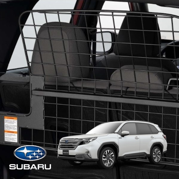 USスバル純正 SUBARU フォレスター SL系 令和7年4月-現行 カーゴセパレーター カーゴスペース セカンドシート 仕切り セパレーション メッシュ設計
