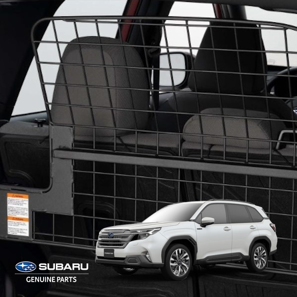 USスバル純正 SUBARU フォレスター SL系 令和7年4月-現行 カーゴセパレーター カーゴスペース セカンドシート 仕切り セパレーション メッシュ設計