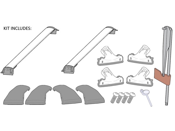 USスバル純正 SUBARU フォレスター SL系 令和7年4月-現行 Premium S:HEV | Premium S:HEV EX | SPORT | SPORT EX用 エアロ ベースキャリア クロスバー ルーフキャリア 2本セット