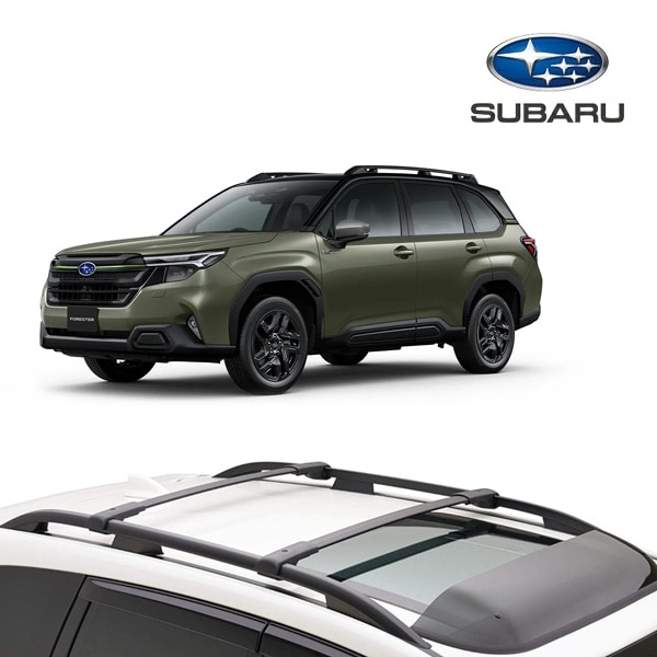 USスバル純正 SUBARU フォレスター SL系 令和7年4月-現行 Premium S:HEV | Premium S:HEV EX | SPORT | SPORT EX用 エアロ ベースキャリア クロスバー ルーフキャリア 2本セット