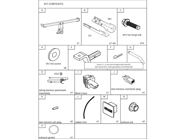 USスバル純正 SUBARU フォレスター SL系 令和7年4月-現行 クラス2 ヒッチメンバー 2インチ角 L101SSL000