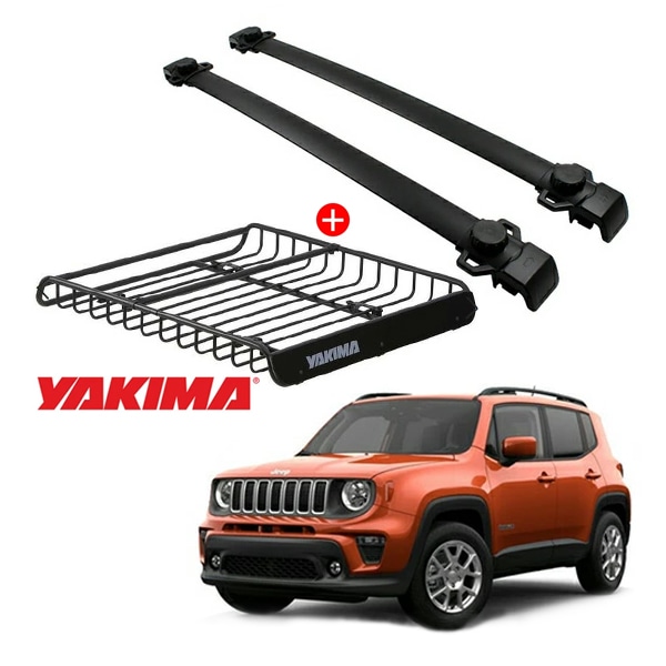 ジープ レネゲード ベースキャリア + YAKIMA メガウォーリアー ルーフ