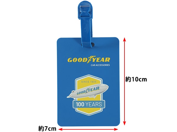 【GOODYEAR 正規品】ラゲッジタグ バッグタグ ネームタグ トラベルタグ スーツケース 旅行かばん ゴルフバッグ 出張 旅行用品 ブランドロゴ入り ギフト プレゼント おしゃれ シンプル ユニセックス メンズ レディース グッドイヤー