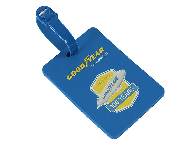 【GOODYEAR 正規品】ラゲッジタグ バッグタグ ネームタグ トラベルタグ スーツケース 旅行かばん ゴルフバッグ 出張 旅行用品 ブランドロゴ入り ギフト プレゼント おしゃれ シンプル ユニセックス メンズ レディース グッドイヤー