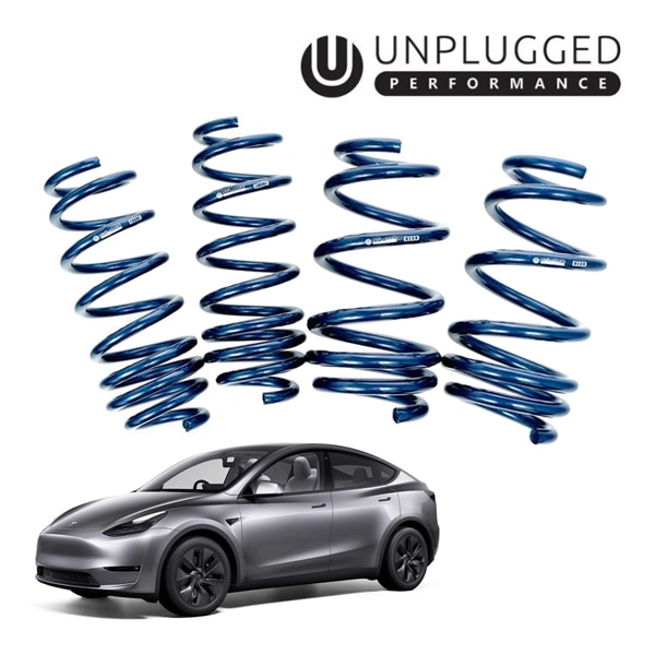 【UNPLUGGED PERFORMANCE  正規品】テスラ モデルY ロングレンジAWD YL3Y デュアルモーター AWD デュアルレートライナー 2インチ ローダウン スプリング キット ロワリング 車高ダウン