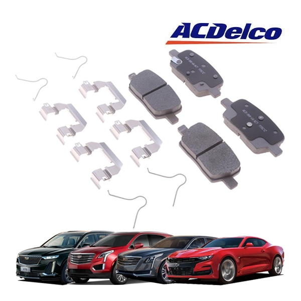 【ACDELCO 正規品】16-22y シボレー カマロ | 16-19y キャデラック CT6 | 17-20y XT5 | 20y XT6 リアブレーキパッド アドバンテージ Silver セラミック 14D1914CHF1 1台分 左右セット