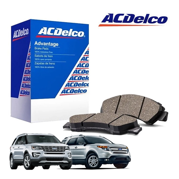 【ACDELCO 正規品】11-17y フォード エクスプローラー フロントブレーキパッド アドバンテージ Silver セラミック 14D1508CHF1 1台分 左右セット