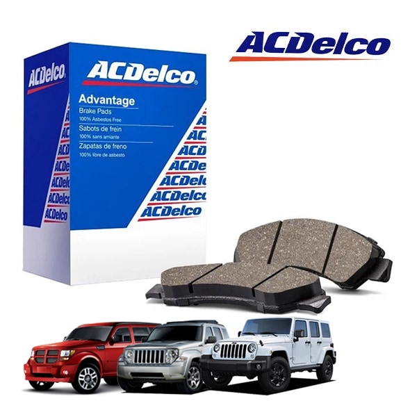【ACDELCO 正規品】07-18y ジープ JK ラングラー | 08-12y チェロキー KK | 07-11y ダッジ ナイトロ リアブレーキパッド アドバンテージ Silver セラミック 14D1274CHF1 1台分 左右セット