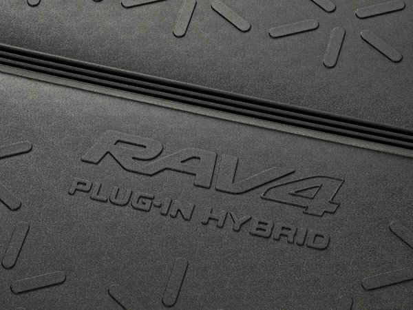 UKトヨタ純正 TOYOTA RAV4 PHV 50系 令和2年6月-現行 リア カーゴマット ラゲッジマット カーゴライナー トランクマット オールウェザー RAV4 PLUGIN HYBRID ロゴ入