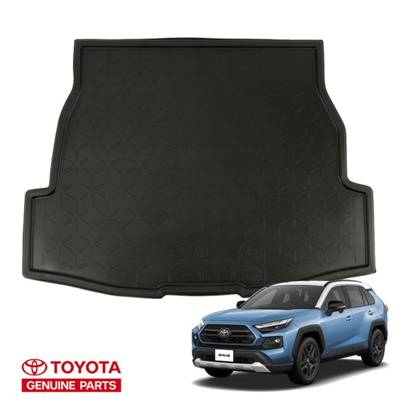 UKトヨタ純正 TOYOTA RAV4 50系 平成31年4月-令和7年12月 リア カーゴマット ラゲッジマット カーゴライナー トランクマット オールウェザー RAV4 ロゴ入