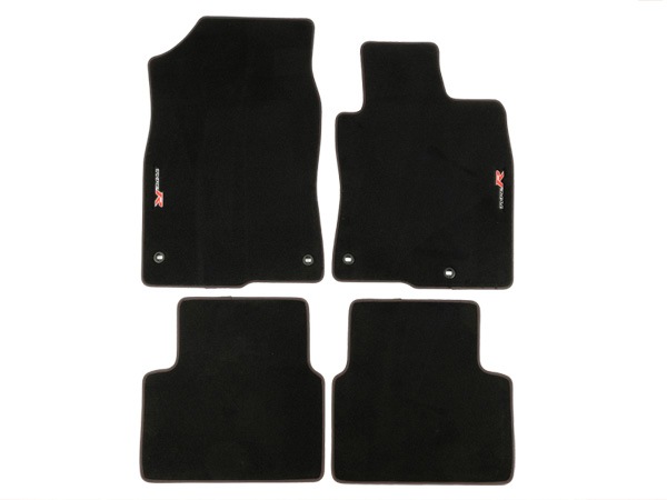 UKホンダ純正 HONDA シビック タイプ R FK8 右ハンドル車用 エレガンス フロアマット カーペット ブラック TYPE Rロゴ 刺繍入り フロント リア 1台分 4枚セット CIVIC