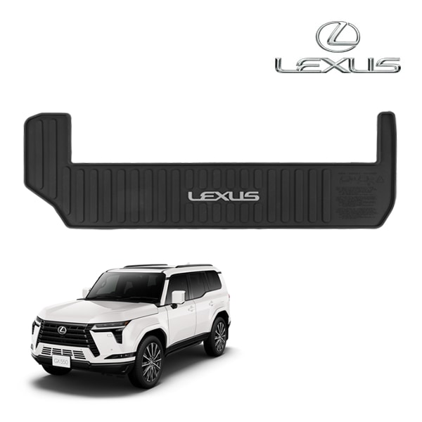 USレクサス純正 LEXUS GX550 令和6年6月-現行 7人乗り車用 オールウェザー リア カーゴプロテクター カーゴマット ラゲッジマット カーゴライナー トランクマット LEXUSロゴ入