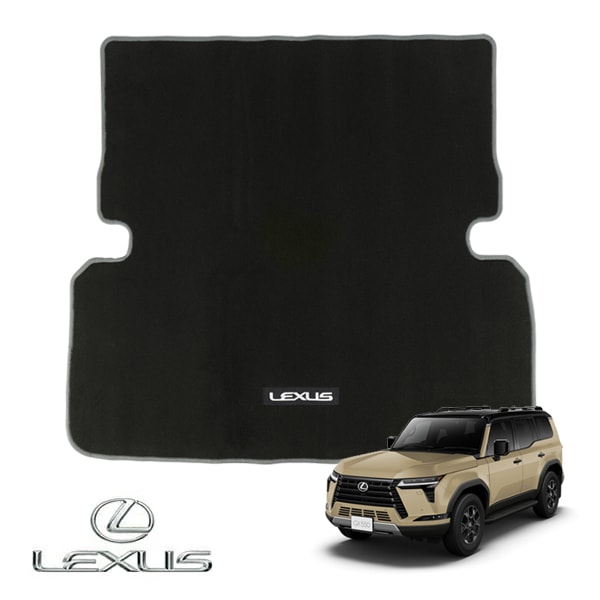 USレクサス純正 LEXUS GX550 令和6年6月-現行 5人乗り車用 リア カーゴプロテクター カーゴマット ラゲッジマット カーゴライナー トランクマット カーペット LEXUSロゴ入