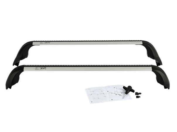 USトヨタ純正 TOYOTA カローラスポーツ 210系 NRE/ZWE/MZEA系 平成30年6月-現行 | GRカローラ GZEA14H 令和4年12月-現行 ルーフラック クロスバー ルーフキャリア ベースキャリア 1台分 2本セット シルバー アルミ製 サイドカバー キー付